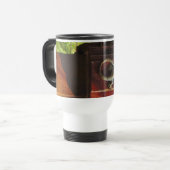 森の灰色トカゲ擦り切れたイ トラベルマグ (正面左)