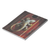 森の灰色トカゲ擦り切れたイ ノートパッド (回転)