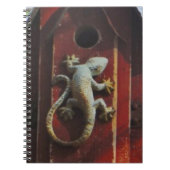 森の灰色トカゲ擦り切れたイ ノートブック (正面)