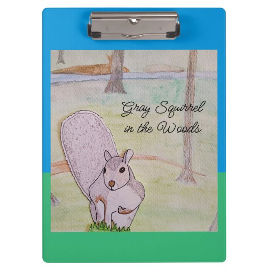 森の灰色リス クリップボード (正面)
