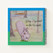 森の灰色リス ノートブック (裏面)