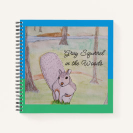 森の灰色リス ノートブック