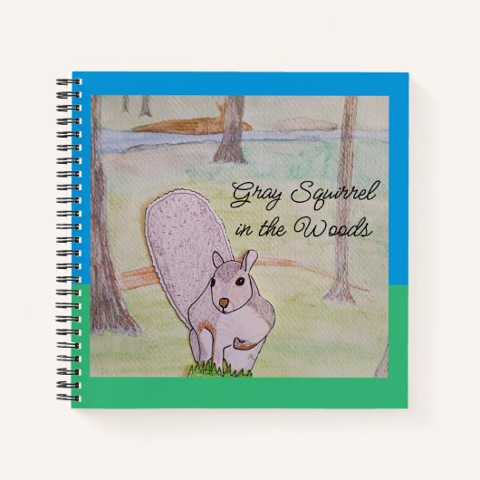 森の灰色リス ノートブック (正面)