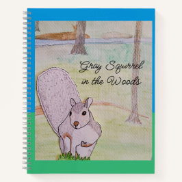 森の灰色リス ノートブック