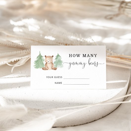 森の熊はグミベアの数を推測する エンクロージャーカード