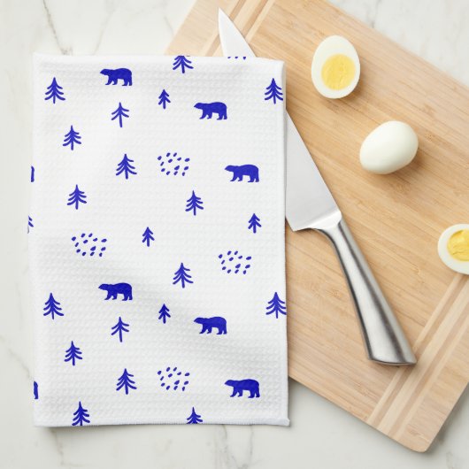 森の熊 キッチンタオル (四つ折り)