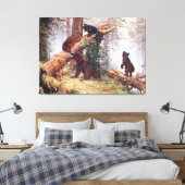 森の熊 キャンバスプリント (インサイチュ (寝室))