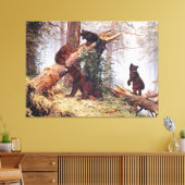 森の熊 キャンバスプリント (インサイチュ (リビング))