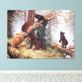 森の熊 キャンバスプリント (インサイチュ (ウッドフロア))