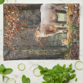 森の牛 キッチンタオル (折り畳み)