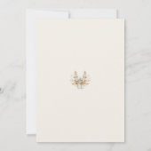 森の狐のベビーシャワー 招待状 (裏面)