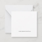 森の狐のホリデーシーズン ノートカード (裏面)