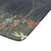 森の狩り（Paolo Uccello著） カッティングボード (角)