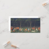 森の狩り（Paolo Uccello著） カード (正面/裏面インサイチュ)