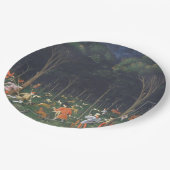 森の狩り（Paolo Uccello著） ペーパープレート (アングル)