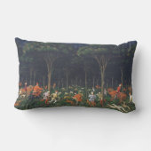 森の狩り（Paolo Uccello著） ランバークッション (裏面)