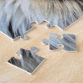 森の猫チャレンジング写真 ジグソーパズル (側面)