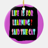 森の猫 セラミックオーナメント (裏面)