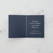 森の王のホリデーカード シーズンカード (内部)