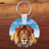 森の王ライオン キーホルダー (正面)