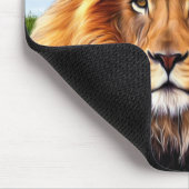 森の王ライオン マウスパッド (コーナー)