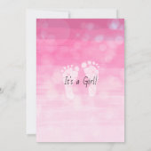 森の生き物 フォレストアニマル ベビーシャワー 招待状 (裏面)