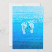 森の生き物 フォレストアニマル 赤ちゃんのお披露目招待状 招待状 (裏面)