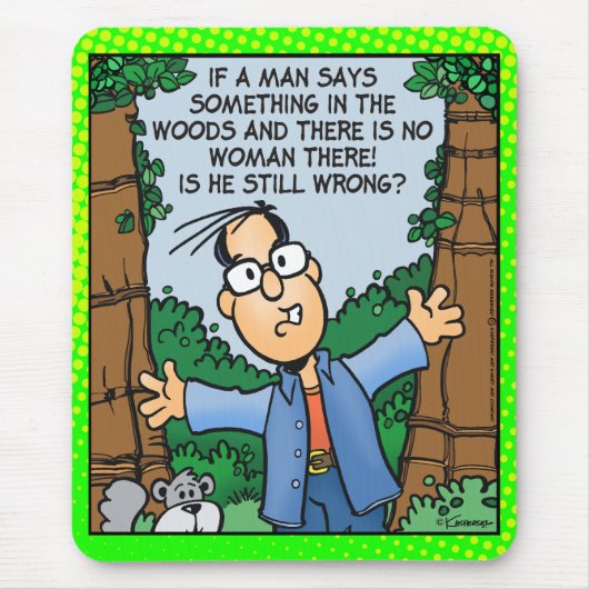 森の男 マウスパッド (正面)