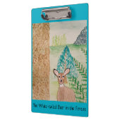 森の白尾の鹿 クリップボード (左)