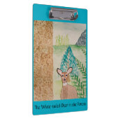 森の白尾の鹿 クリップボード (右)