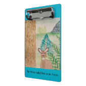 森の白尾の鹿 ミニクリップボード (アングル2)