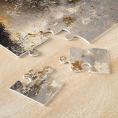 森の白熊絵を描 ジグソーパズル (側面)