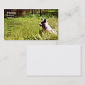 森の監視人は名刺のプロフィールの芸術の後をつけます 名刺 (正面/裏面)