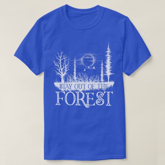 森の真の犯罪から抜け出せない Tシャツ (デザイン正面)