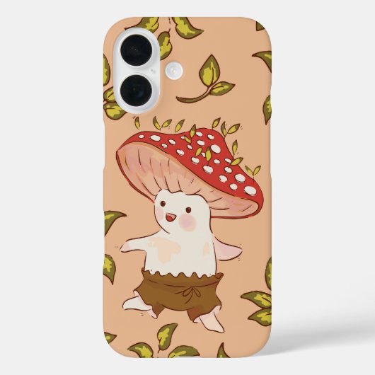 森の真菌の友人かわいいキノコ妖精 Case-Mate iPhoneケース (裏面)