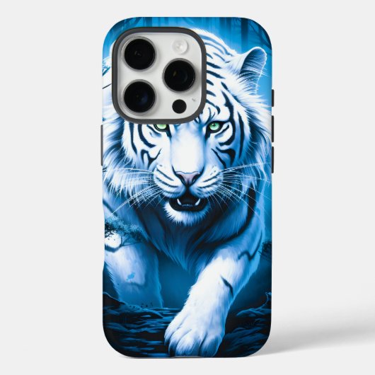 森の神秘的なワイルドホワイトタイガー Case-Mate iPhoneケース (裏面)