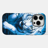 森の神秘的なワイルドホワイトタイガー Case-Mate iPhoneケース (裏面 (横))