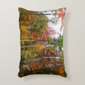 森の秋の写真カラフル秋 アクセントクッション (正面(垂直))