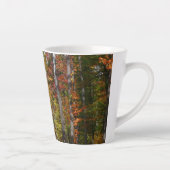 森の秋の写真カラフル秋 カフェラテマグ (右)