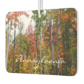 森の秋の写真カラフル秋 カーエアーフレッシュナー (左)