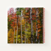 森の秋の写真カラフル秋 ノートブック (裏面)