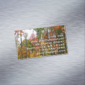 森の秋の写真カラフル秋 マグネット名刺 (インサイチュ)