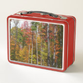 森の秋の写真カラフル秋 メタルランチボックス (裏面)