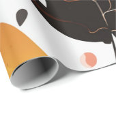 森の秋：ウッドランドの葉の模様 ラッピングペーパー (ロールコーナー)