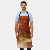 森の秋 エプロン (着用した状態)
