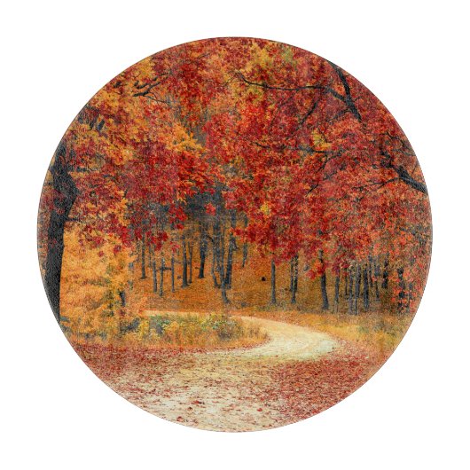 森の秋 カッティングボード (正面)