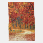 森の秋 キッチンタオル (縦)