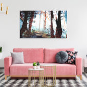 森の秋 キャンバスプリント (インサイチュ (リビング))