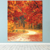 森の秋 キャンバスプリント (インサイチュ (ウッドフロア))