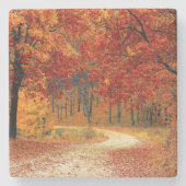 森の秋 ストーンコースター (正面)